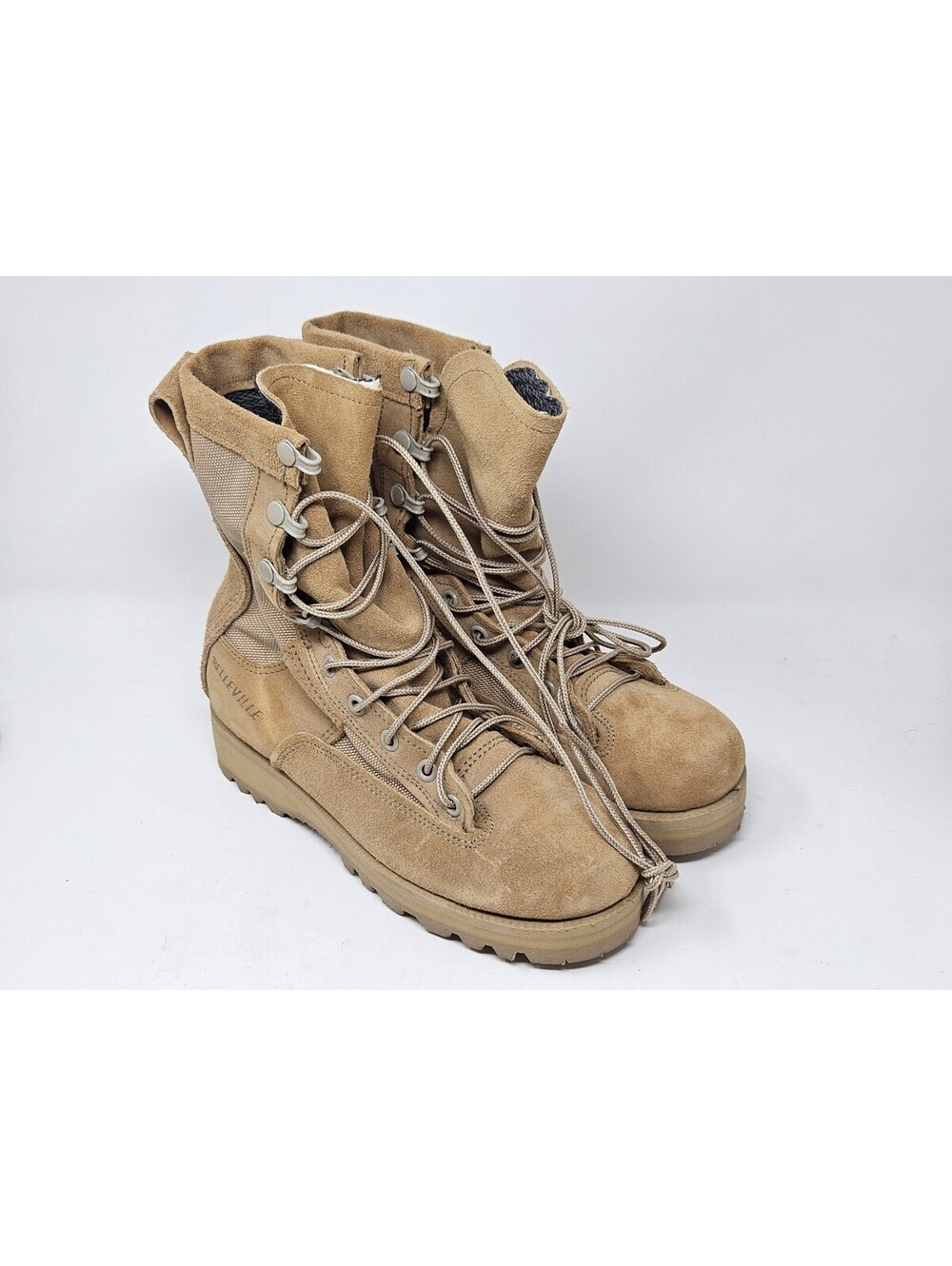 Belleville Gore-Tex Mens Size 3.5 R Brown Suede Combat Desert Boots Made in USA